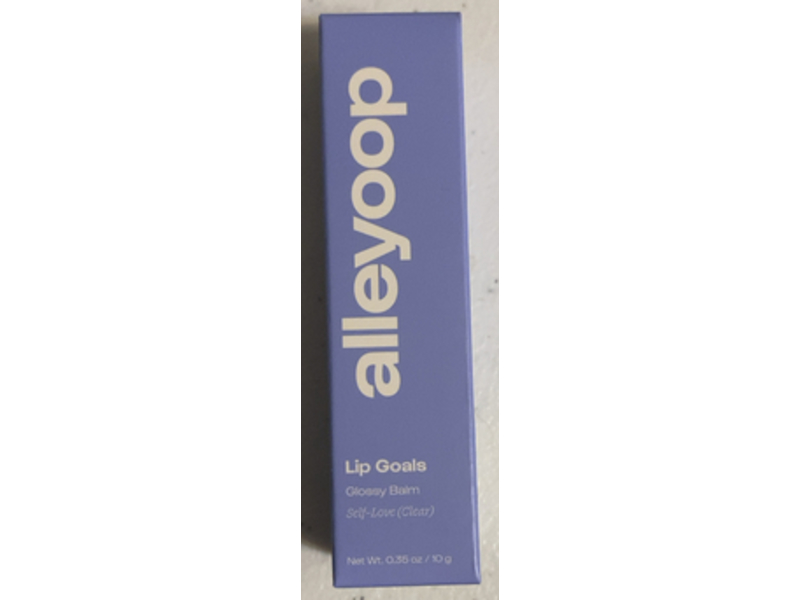 Alleyoop Glossy Lip Balm, Self-Love (Clear), 0.36 oz/10 g