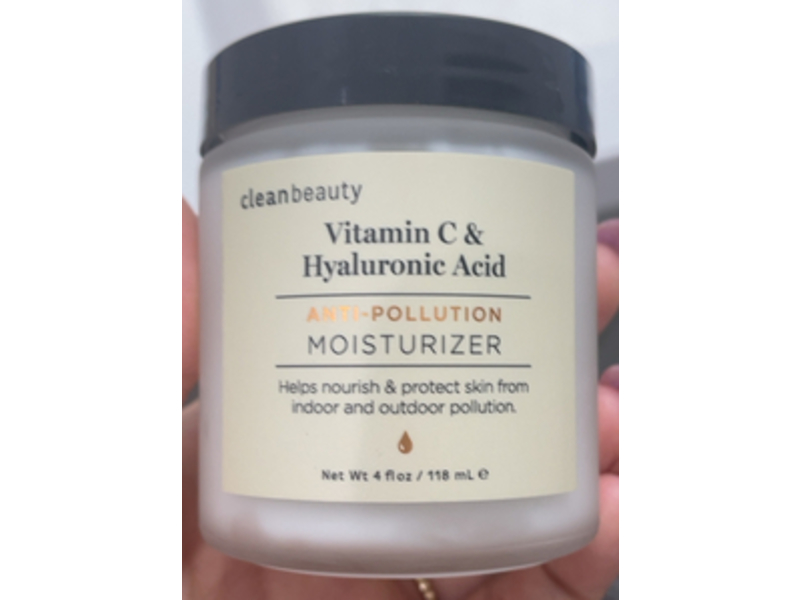 CleanBeauty Vitamin C & Hyaluronic Acid Moisturizer, 4 fl oz/118 mL