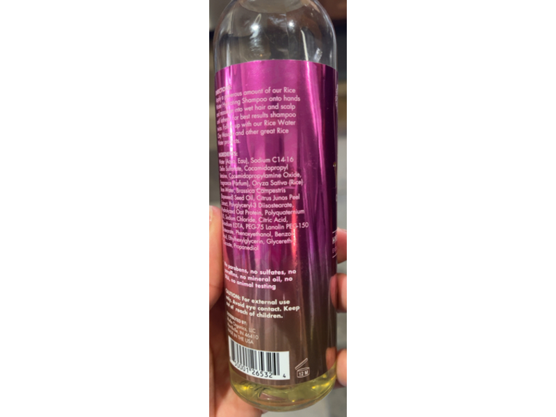 Mielle Hydrating Shampoo, Rice Water, 8 oz/227 g