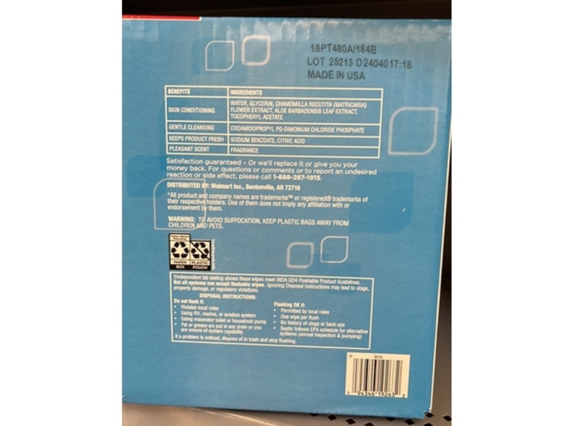 Equate Flushable Wipes, Fresh Scent, 480 Count