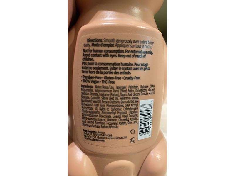 Hempz Bare Herbal Body Moisturizer, Sweet Jasmine & Apple Blossom, 11.7 fl oz/346 mL