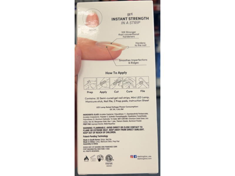 Dashing Diva Glaze Strong Semi Cured Gel, 32 Count