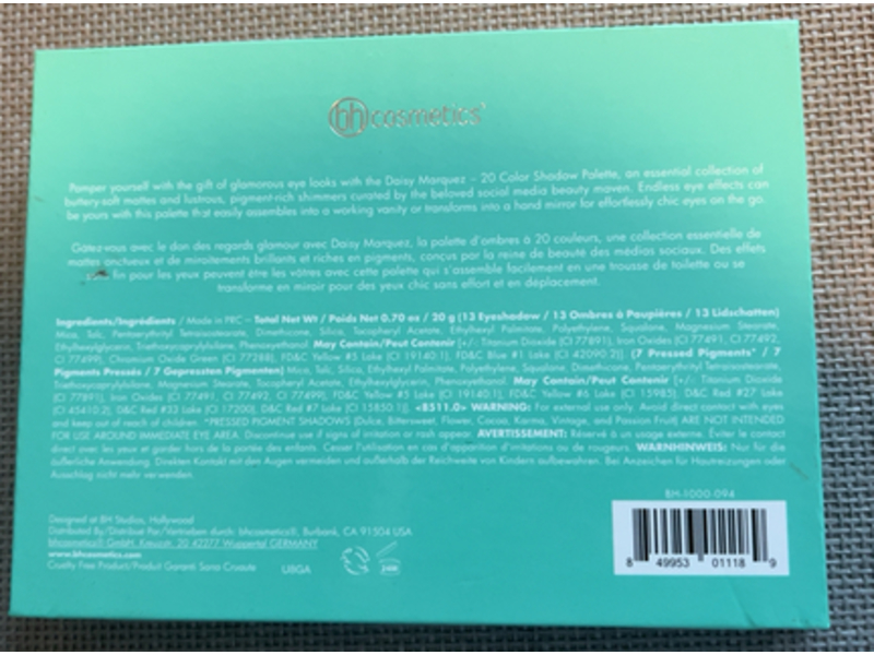 Bh Cosmetics Daisy Marquez Shadow Palette, 0.70 oz/20 g