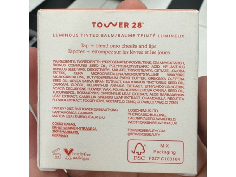 Tower 28 Please Luminous Tinted Balm, Rush Hour, 0.16 oz/4.5 g