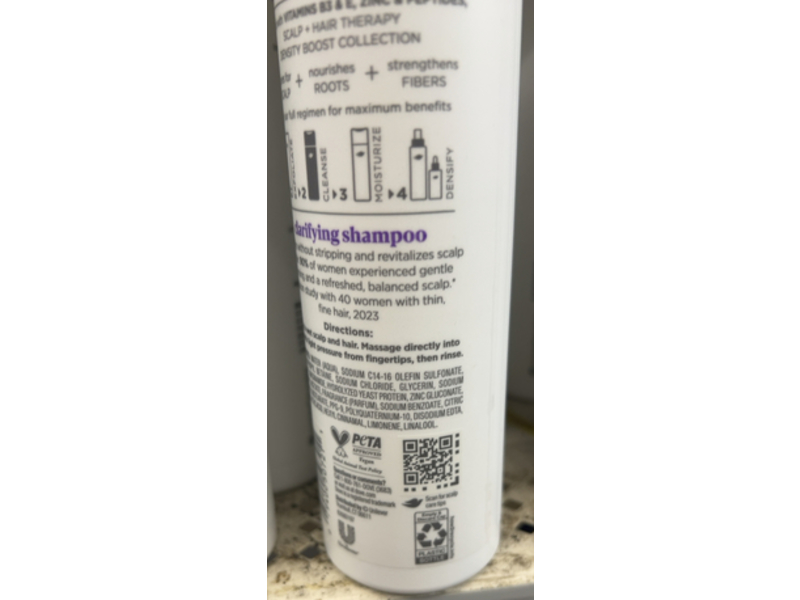 Dove Scalp + Hair Therapy Clarifying Shampoo, Vitamin B3 & Zinc, 9.25 fl oz/273 mL