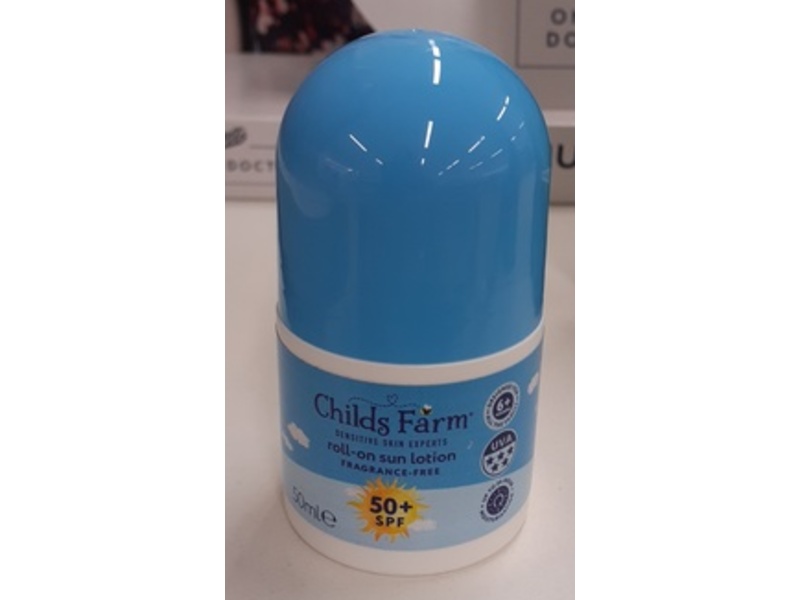 Childs Farm Roll-On Sun Lotion, SPF 50 +, 50 mL