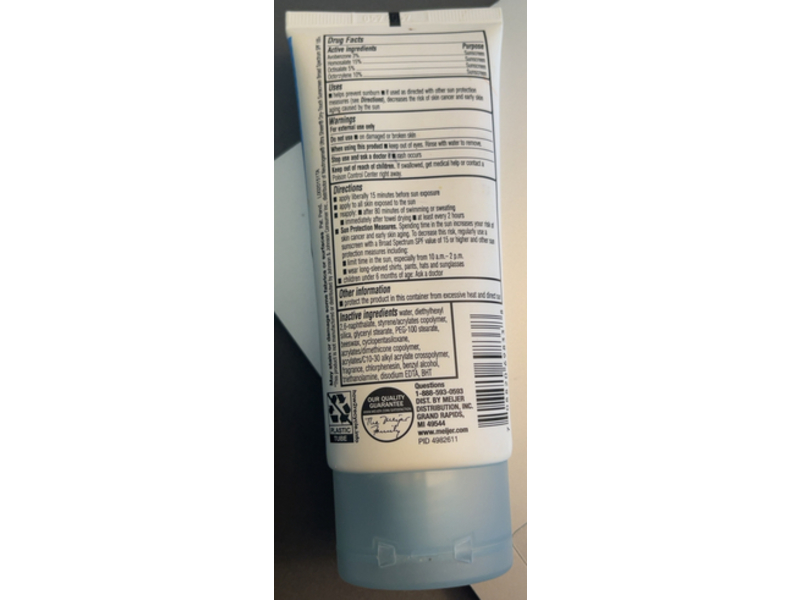 Meijer Sheer Touch Sunscreen Lotion, SPF 100, 3 fl oz/88 mL