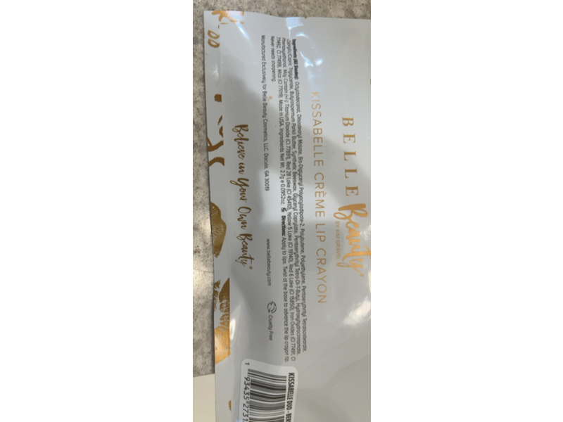 Belle Beauty Kissabelle Cream Lip Crayon, Caramel Crush, Cherry Berry & Blossom, Set Of 3