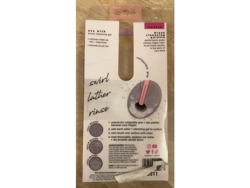 Real Techniques Brush Cleansing Palette, 0.25 fl oz/7.39 mL, Pack Of 3