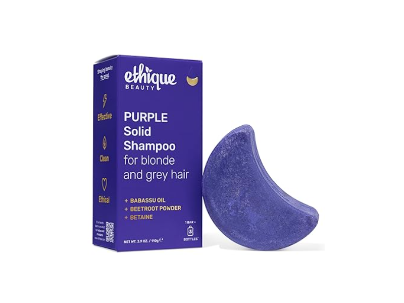 Ethique Tone It Down Brightening Purple Shampoo Bar, 3.88 oz/110 g