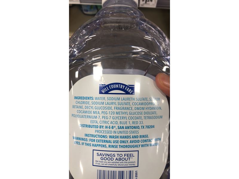 Hill Country Fare Hand Soap, Clear, 56 fl oz/1.65 L