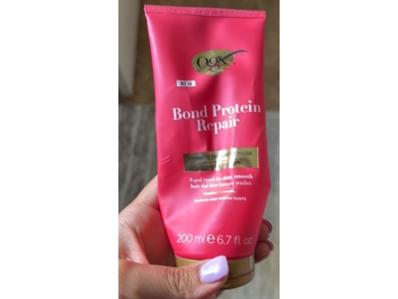 OGX Repair & Protect Bond Protein Repair Treatment Mask, 6.7 fl oz/200 mL