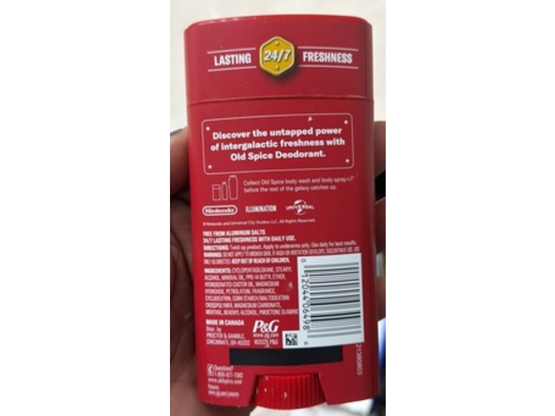 Old Spice Aluminum Free Deodorant, Smashed Fruit Scent, 3.0 oz/85 g