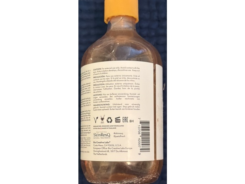 Petal Fresh Pure Skin ResQ Exfoliating Body Wash, Aha Essence 1.5% & Papaya Extract, 16 fl oz/473 mL