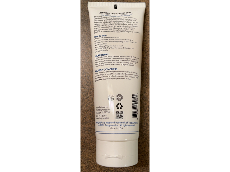 Fragfre Moisturizing Conditioner, 8 fl oz/237 mL