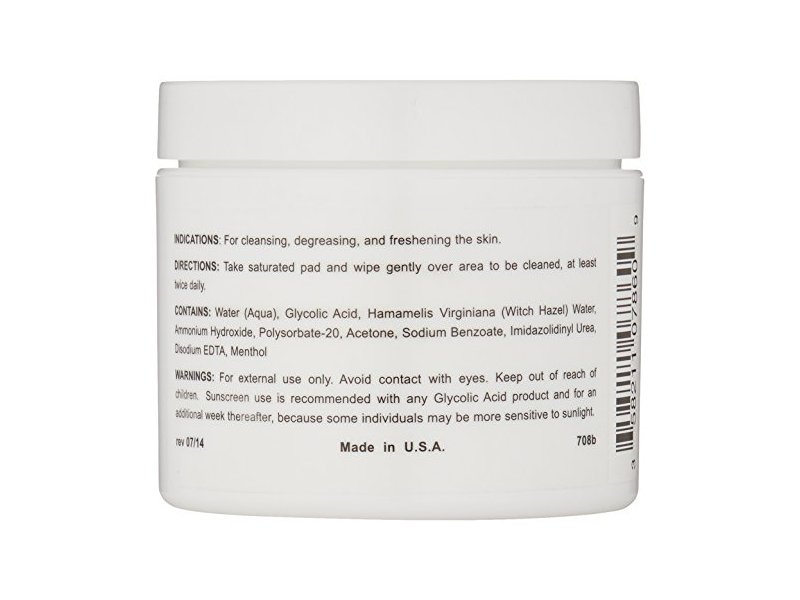 Glycolix 10% Cleansing Pads, 60 Count