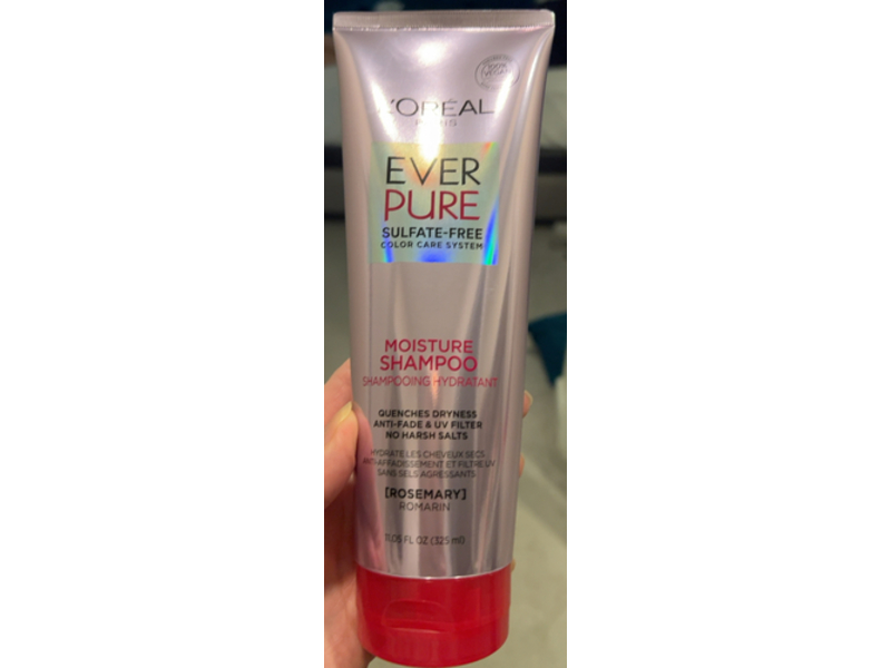 L'Oreal Paris Ever Pure Moisture Shampoo, Rosemary, 11.05 fl oz/325 mL