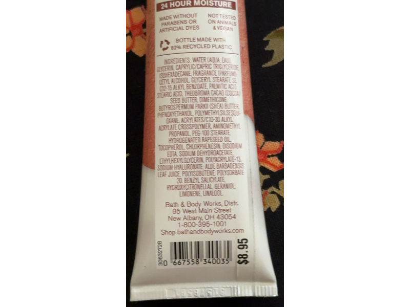 Bath & Body Works Shea Butter Hand Cream, Wild Sand, 1 fl oz/29 mL