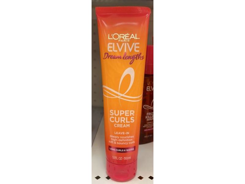 L'oreal Paris Elvive Dream Lengths Super Curls Cream Leave-In, 5.1 fl oz / 150 mL