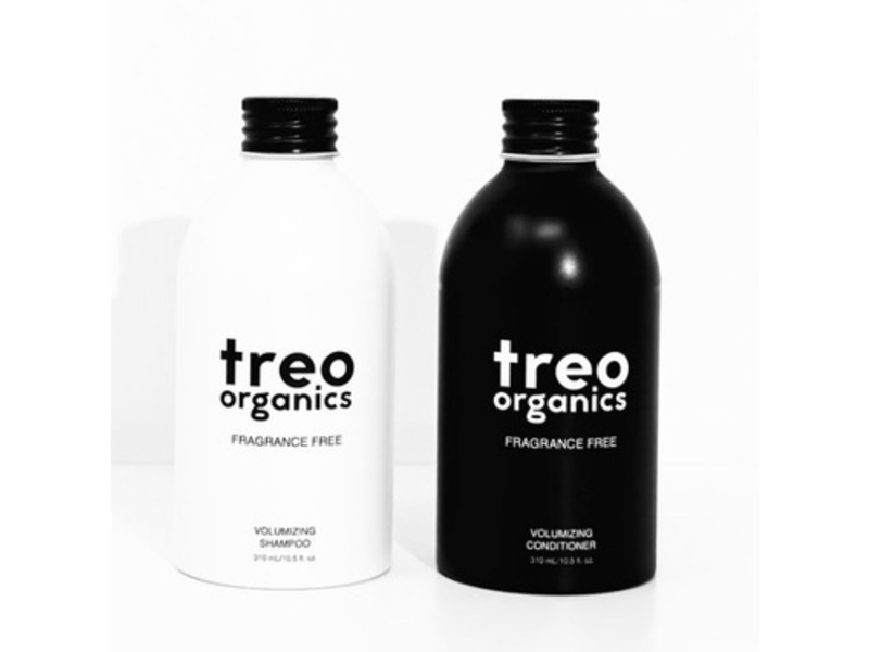 Treo Organics Volumizing Shampoo & Conditioner Duo, Fragrance Free, 10.5 fl oz/310 mL