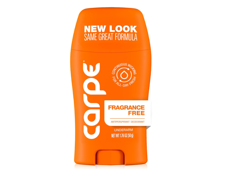 Carpe Underarm Antiperspirant Lotion, Fragrance Free, 1.69 fl oz/50 mL