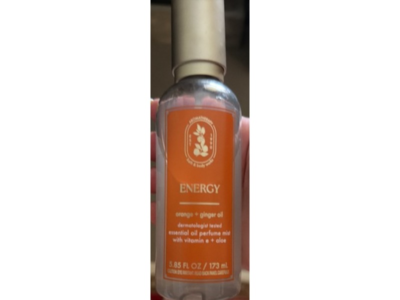 Bath & Body Works Aromatherapy Energy, Orange+Ginger Oil, 5.85 fl oz/173 mL