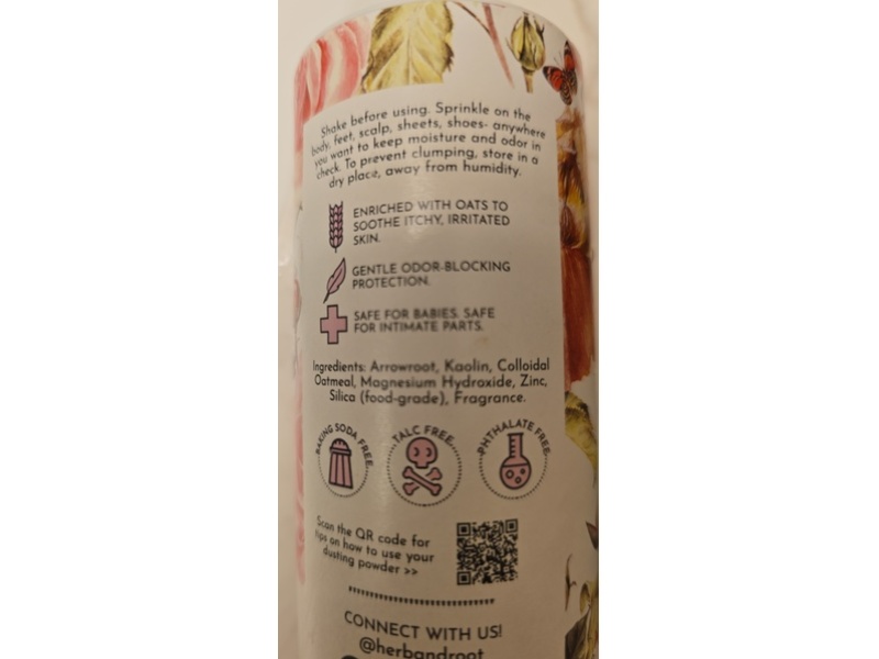 Herb & Root Dusting Powder, Rose, 6 oz