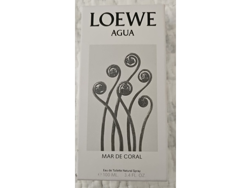 Loewe Agua Eau De Toilette Natural Spray, Mar De Coral, 3.4 fl oz/100 mL