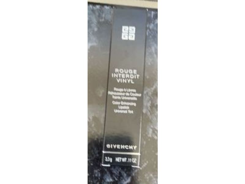 Givenchy Rouge Interdit Vinyl Lipstick, 16 Noir Revelateur, 0.11 oz