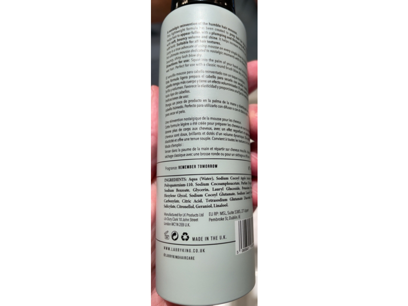 Larry King My Nanna's Mousse, 5.07 fl oz/150 mL