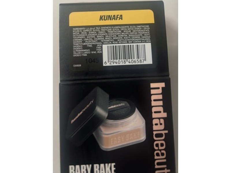Hudabeauty Baby Bake Easy Bake Loose Baking & Setting Powder, Kunafa, 0.21 oz/6 g