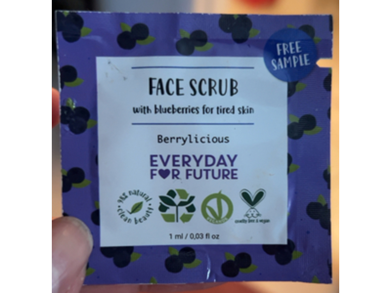 Everyday For Future Face Scrub, Berrylicious, 0.03 fl oz/1 mL