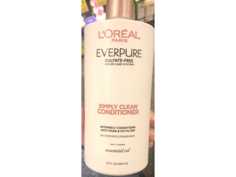L'Oreal Paris EverPure Sulfate-Free Simply Clean Conditioner with Essential Oil, 23 fl oz