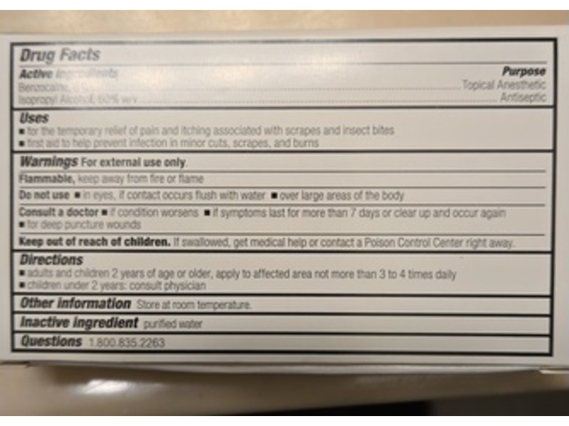 First Aid Only Sting Relief Pads, 10 Count