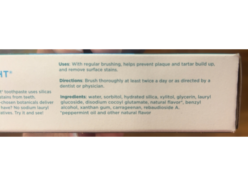 Tom's of Maine Botanically Bright Toothpaste, Peppermint, 4.0 oz/113 g