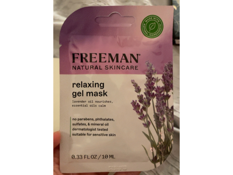Freeman Relaxing Gel Mask, Lavender Oil, 0.33 fl oz/10 mL