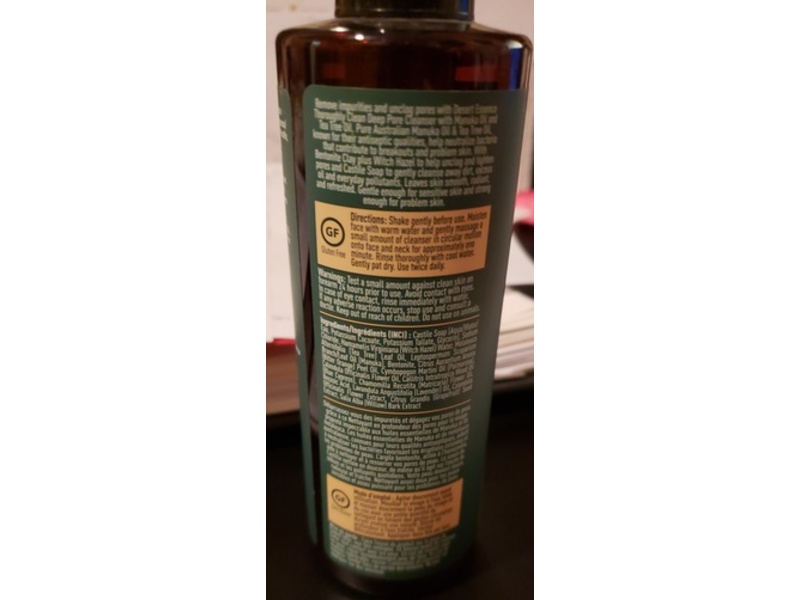 Desert Essence Thoroughly Clean Deep Pore Cleanser, 8.5 fl oz/250 mL