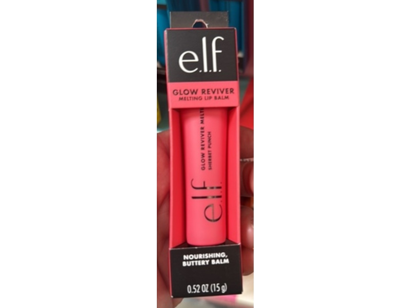 e.l.f. Glow Reviver Melting Lip Balm, Sherbet Punch, 0.52 oz/15 g