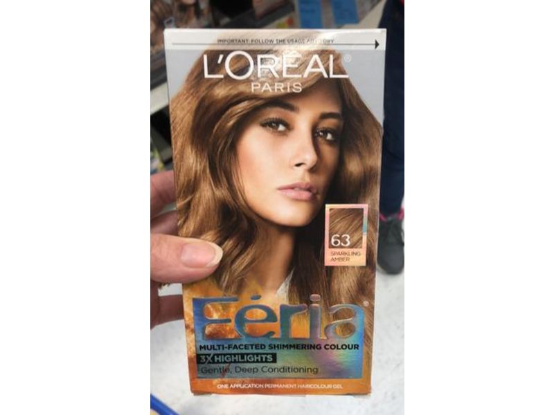 L'Oreal Paris Feria Multi-Faceted Shimmering Color, Light Golden Brown 63
