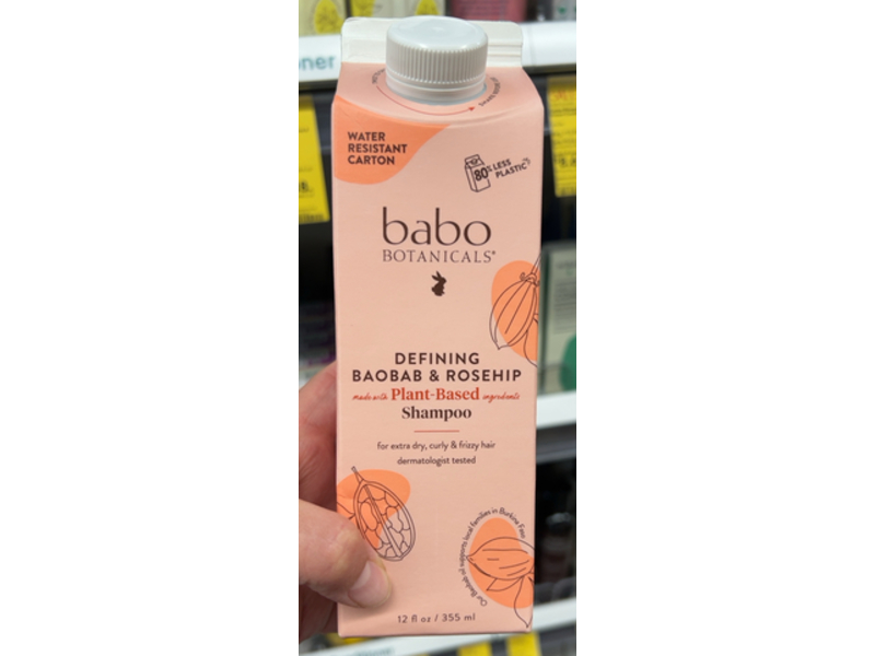 Babo Botanicals Shampoo, Baobab & Rosehip, 12 fl oz/355 mL