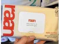 Raan Daily Baby Wipes, Unscented, 60 Count - thumbnail 2