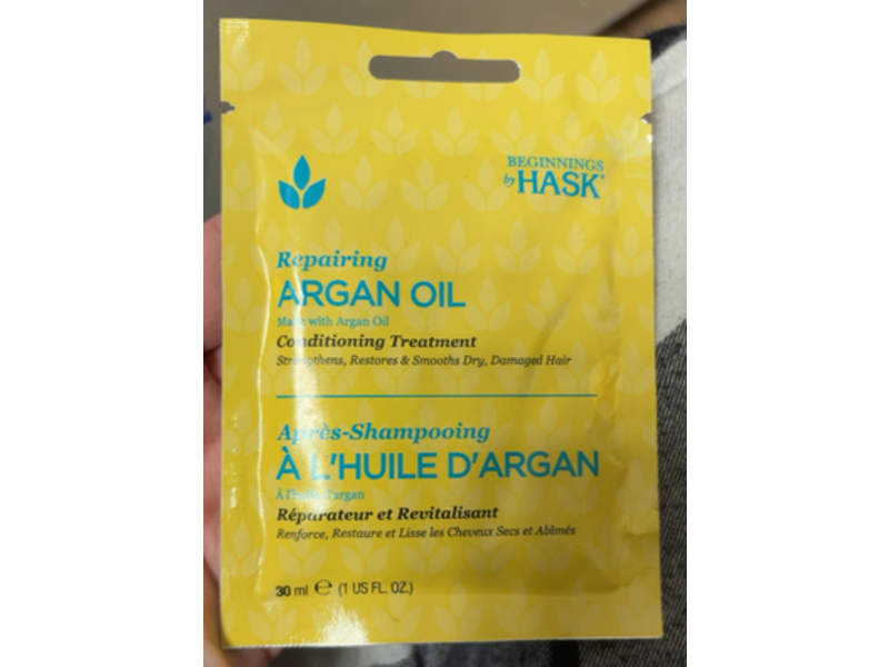 Beginnings By Hask Conditioning Treatment, Argan Oil, 1 fl oz/30 mL