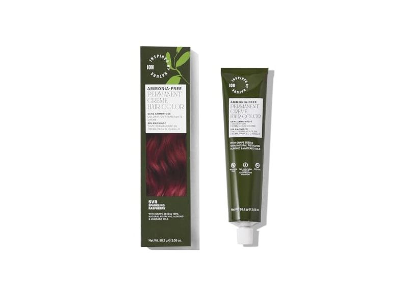 Ion Permanent Cream Hair Color, Sparkling Raspberry 5VR, 2.95 oz/58.2 g