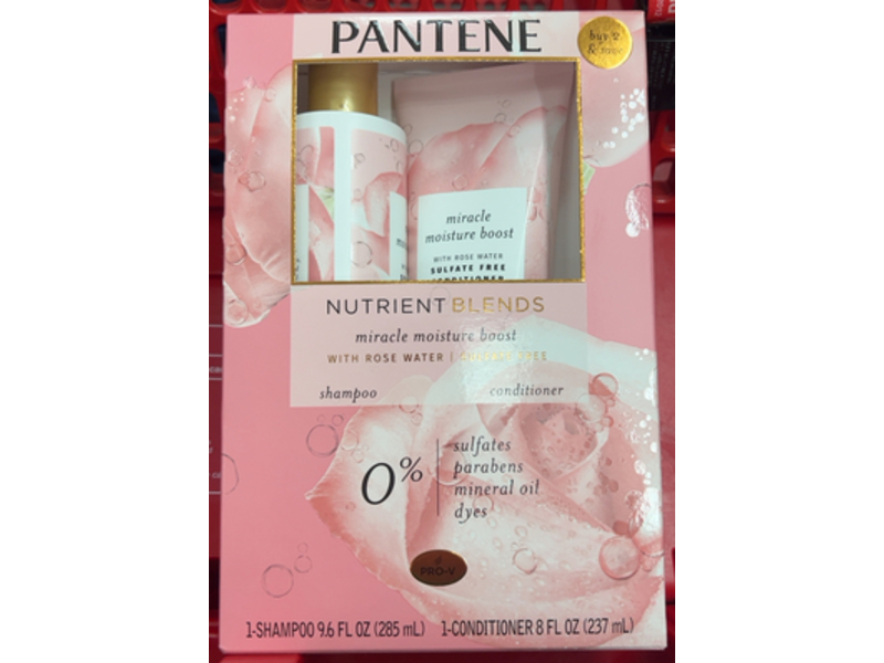 Pantene Nutrient Blends Miracle Moisture Boost Shampoo & Conditioner Set
