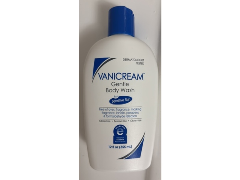 Vanicream Gentle Body Wash, 12 fl oz/355 mL