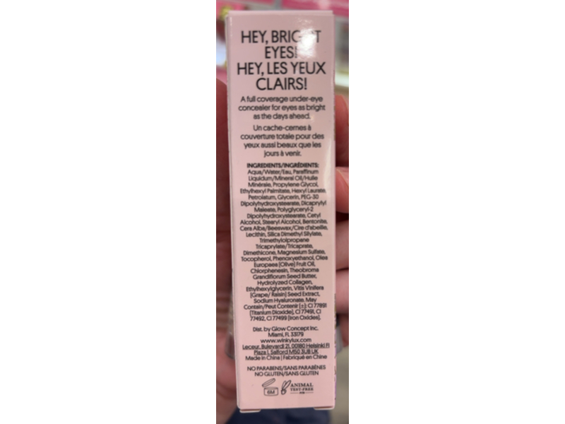 Winky Lux Peeper Perfect Under Eye Concealer, Very Fair, 0.33 fl oz/10 mL