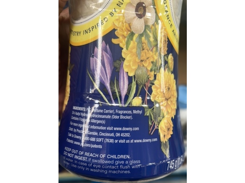 Downy Bloom Scent Booster Beads, Marigold, Honeyed Saffron & Golden Vanilla, 26.3 oz/745 g