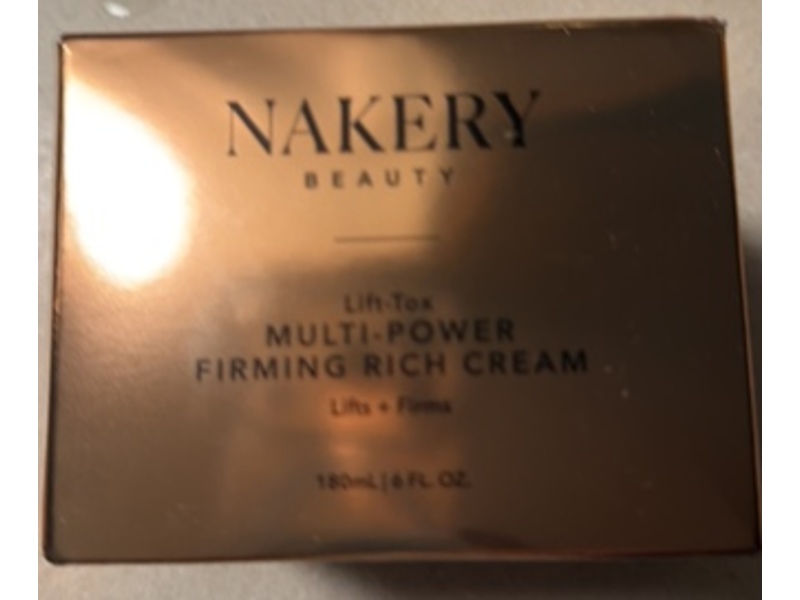 Nakery Beauty Multi-Power Firming Rich Cream, Lift-Tox, Unscented, 6 fl oz/180 mL