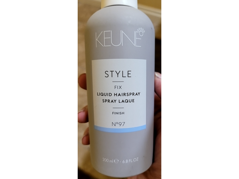 Keune Style Fix Finish Liquid Hairspray, 6.8 fl oz/200 mL