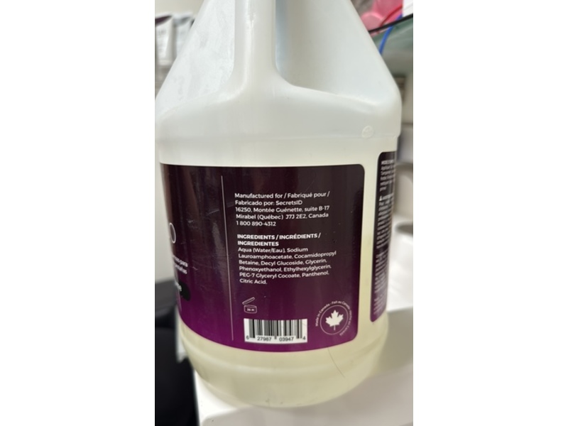 Secretsid Lash Shampoo, 135 fl oz/3.98 L